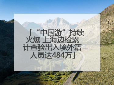 “中国游”持续火爆 上海边检累计查验出入境外籍人员达484万