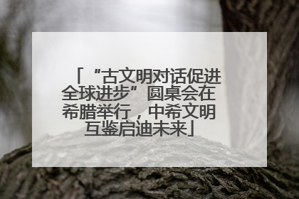 “古文明对话促进全球进步”圆桌会在希腊举行，中希文明互鉴启迪未来