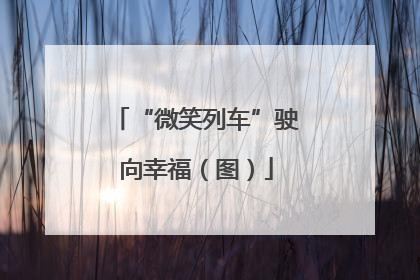 “微笑列车”驶向幸福（图）