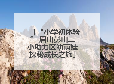 “小学初体验” 眉山彭山二小助力区幼萌娃探秘成长之旅