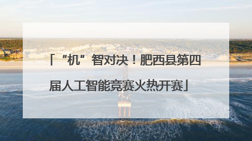 “机”智对决！肥西县第四届人工智能竞赛火热开赛