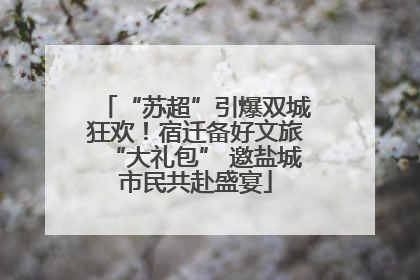 “苏超”引爆双城狂欢！宿迁备好文旅“大礼包” 邀盐城市民共赴盛宴