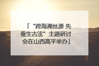 “跨海溯丝源 先蚕生古泫”主题研讨会在山西高平举办