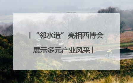 “邻水造”亮相西博会 展示多元产业风采