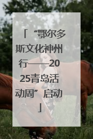 “鄂尔多斯文化神州行——2025青岛活动周”启动