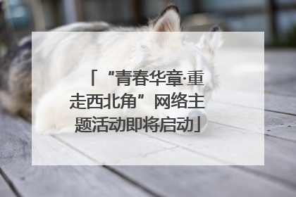“青春华章·重走西北角”网络主题活动即将启动