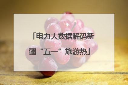 电力大数据解码新疆“五一”旅游热