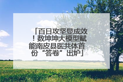 百日攻坚显成效！数坤坤大模型赋能南皮县医共体首份“答卷”出炉