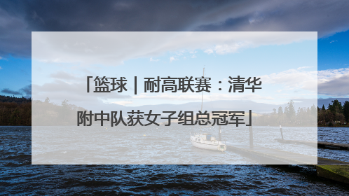 篮球｜耐高联赛：清华附中队获女子组总冠军