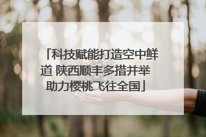 科技赋能打造空中鲜道 陕西顺丰多措并举助力樱桃飞往全国
