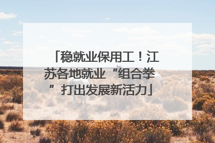 稳就业保用工！江苏各地就业“组合拳”打出发展新活力