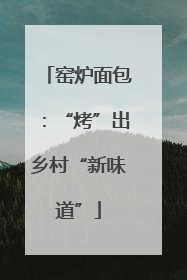 窑炉面包：“烤”出乡村“新味道”