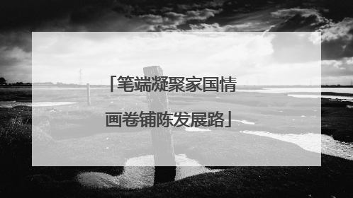 笔端凝聚家国情  画卷铺陈发展路