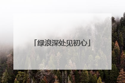 绿浪深处见初心