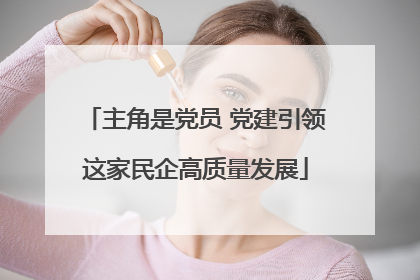主角是党员 党建引领这家民企高质量发展