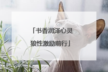 书香润泽心灵 狼性激励前行