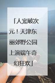 人宠破次元！天津东丽郊野公园上演端午奇幻狂欢