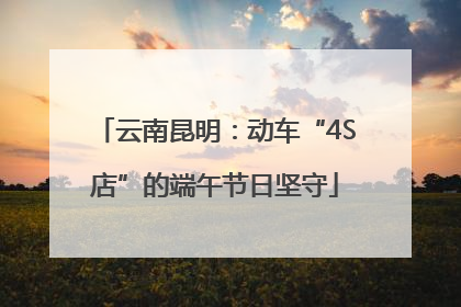 云南昆明：动车“4S店”的端午节日坚守