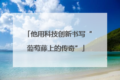他用科技创新书写“葡萄藤上的传奇”
