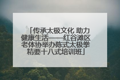 传承太极文化 助力健康生活——红谷滩区老体协举办陈式太极拳精要十八式培训班