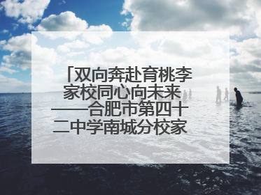 双向奔赴育桃李 家校同心向未来——合肥市第四十二中学南城分校家长学校期末总结会圆满召开