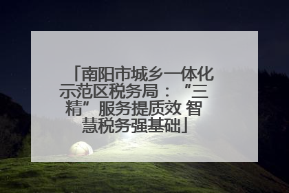 南阳市城乡一体化示范区税务局：“三精”服务提质效 智慧税务强基础