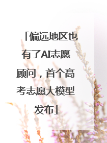 偏远地区也有了AI志愿顾问，首个高考志愿大模型发布