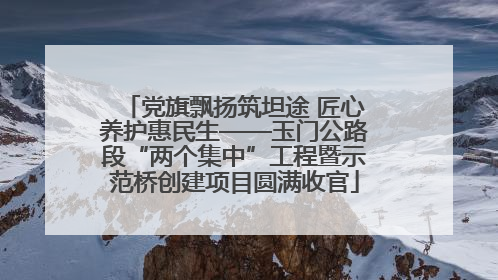 党旗飘扬筑坦途 匠心养护惠民生——玉门公路段“两个集中”工程暨示范桥创建项目圆满收官