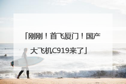 刚刚！首飞厦门！国产大飞机C919来了