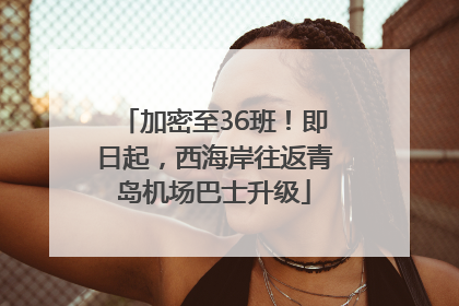 加密至36班！即日起，西海岸往返青岛机场巴士升级