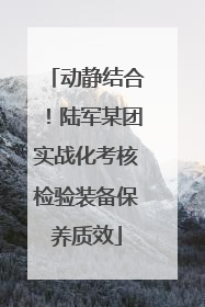 动静结合！陆军某团实战化考核检验装备保养质效