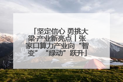 坚定信心 勇挑大梁·产业新亮点丨张家口算力产业向“智变”“绿动”跃升