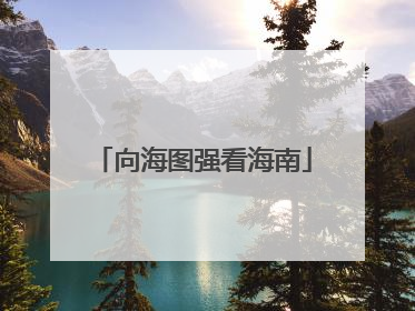 向海图强看海南