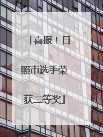 喜报！日照市选手荣获二等奖