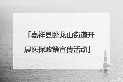 嘉祥县卧龙山街道开展医保政策宣传活动