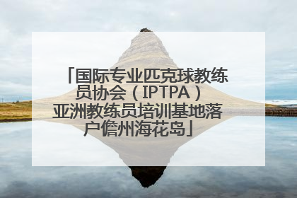 国际专业匹克球教练员协会（IPTPA）亚洲教练员培训基地落户儋州海花岛