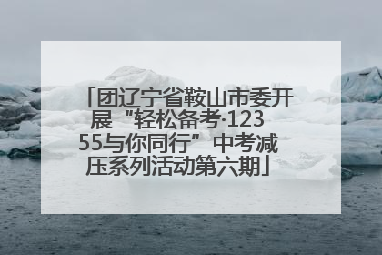 团辽宁省鞍山市委开展“轻松备考·12355与你同行”中考减压系列活动第六期