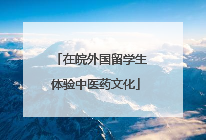 在皖外国留学生体验中医药文化