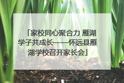 家校同心聚合力 雁湖学子共成长——怀远县雁湖学校召开家长会
