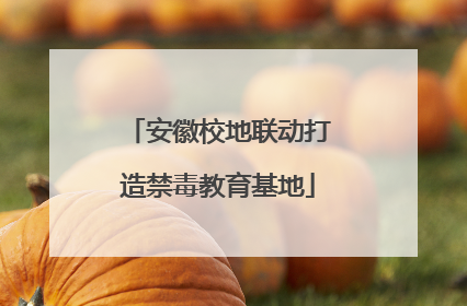 安徽校地联动打造禁毒教育基地