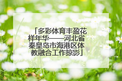 多彩体育丰盈花样年华——河北省秦皇岛市海港区体教融合工作掠影