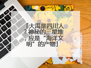 大禹是四川人？神秘的三星堆，应是“海洋文明”的产物