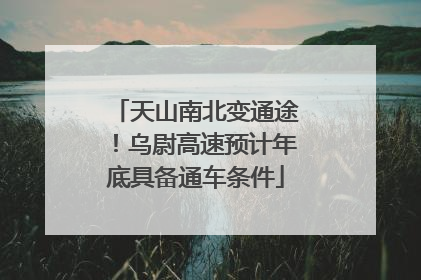 天山南北变通途！乌尉高速预计年底具备通车条件