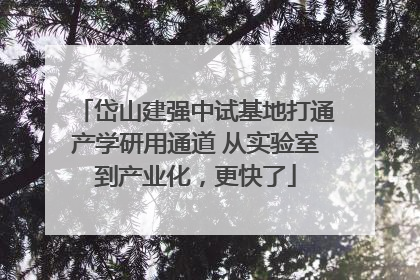 岱山建强中试基地打通产学研用通道 从实验室到产业化，更快了