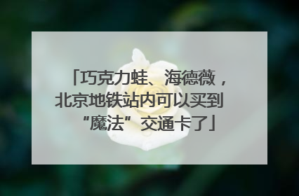 巧克力蛙、海德薇，北京地铁站内可以买到“魔法”交通卡了