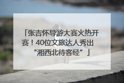 张吉怀导游大赛火热开赛！40位文旅达人秀出“湘西北待客经”