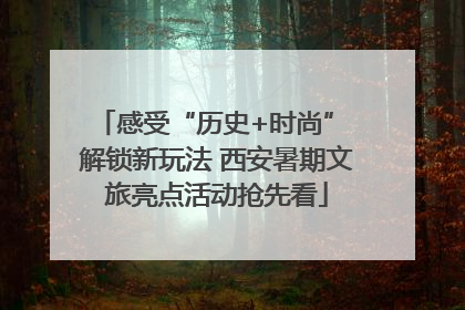 感受“历史+时尚” 解锁新玩法 西安暑期文旅亮点活动抢先看