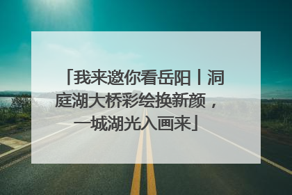 我来邀你看岳阳丨洞庭湖大桥彩绘换新颜，一城湖光入画来