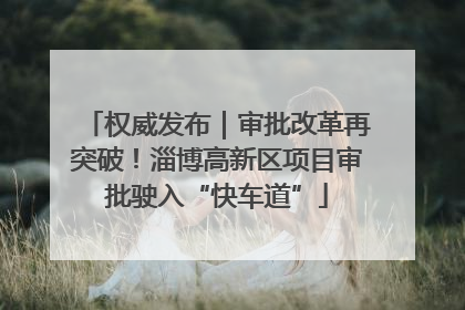 权威发布｜审批改革再突破！淄博高新区项目审批驶入“快车道”