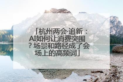 杭州两会·追新：AI如何让消费突围？场景和路径成了会场上的高频词